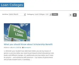 Loancolleges.site(All About Loan) Screenshot