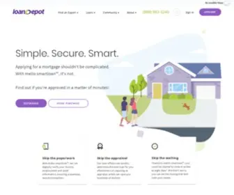 Loandepot.com(Mortgage Lender) Screenshot