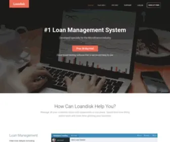 Loandisk.com(Online Loan Management System for Microfinance Cos) Screenshot