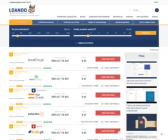 Loando.pl(Chwilówki online i pożyczki przez internet) Screenshot