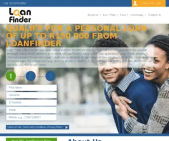 Loanfindersa.co.za(Loan Finder SA) Screenshot