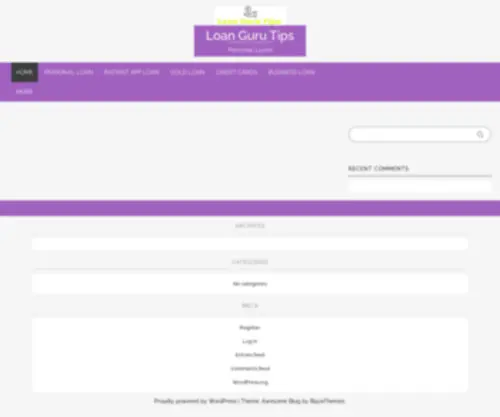 Loangurutips.com(Loan Guru Tips) Screenshot