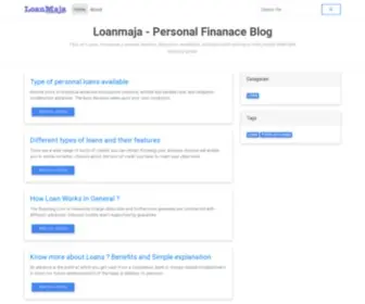 Loanmaja.com(Personal finance adviser blog) Screenshot
