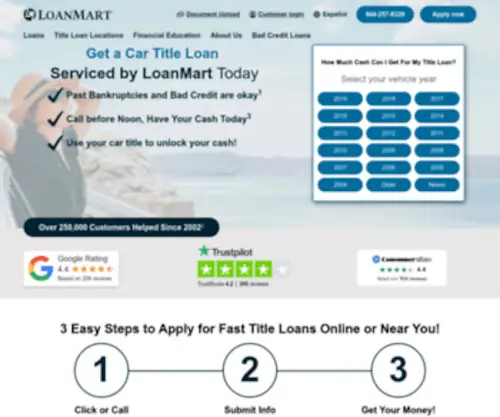 Loanmart.com(Apply for Fast Title Loans Online or Near You) Screenshot