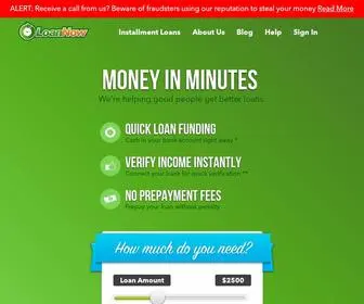 Loannow.com(Quick Installment Loans) Screenshot