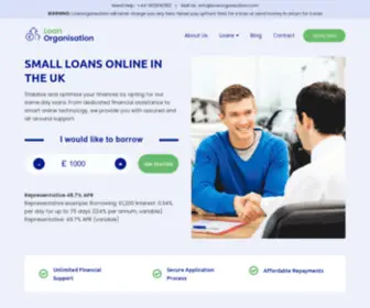 Loanorganisation.com(Small Loan Online From Direct Lender on Same Day) Screenshot