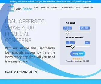 Loanpalace.co.uk(Loanstock) Screenshot