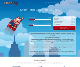 Loanpig.co.uk(Leading Direct Lender In The UK) Screenshot