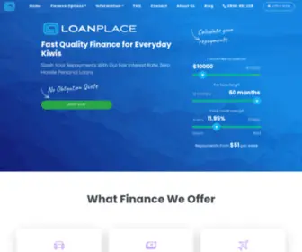 Loanplace.co.nz(Personal Loans from 7.95%) Screenshot