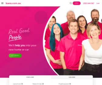 Loans.com.au(Online home loans and car loans) Screenshot