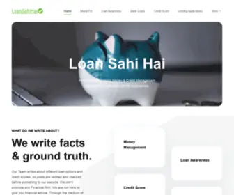Loansahihai.com(Loan Sahi Hai) Screenshot