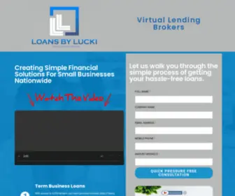 Loansbylucki.com(Virtual Lending Brokers) Screenshot