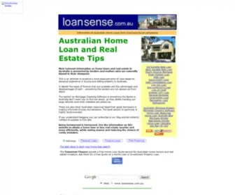 Loansense.com.au(What could you do with a Creditworld Personal Loan) Screenshot