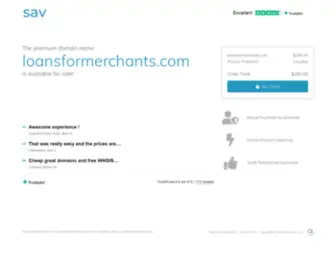 Loansformerchants.com(The premium domain name) Screenshot