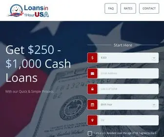 Loansin1Hourusa.net(Quick & Easy online process for Cash Loans) Screenshot