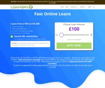 Loanski.co.uk(Fast Online Loans From £100 to £10) Screenshot