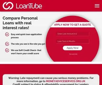 Loantube.com(Compare personal loans with real interest rates and APRs in the UK. The rate you see) Screenshot