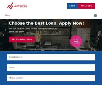 Loanwired.com(Loan Wired) Screenshot