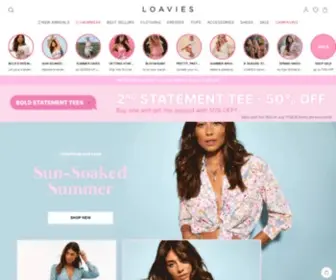 Loavies.com(Online fashion shop je op) Screenshot
