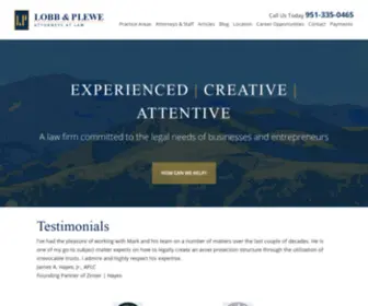 Lobbplewe.com(Attorney for Business & Commercial Law) Screenshot