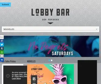 Lobbybar.ca(Lobby Bar Salle priv) Screenshot