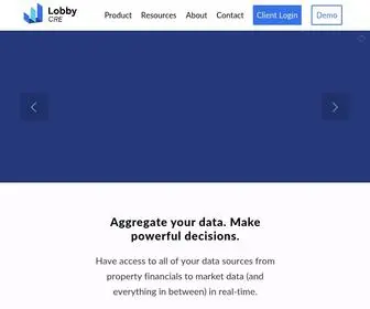 Lobbycre.com(Lobby CRE) Screenshot
