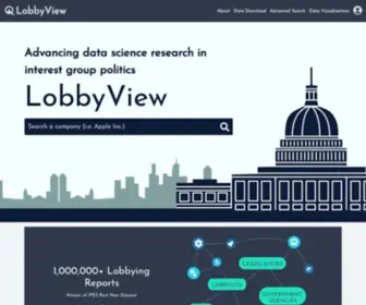 Lobbyview.org(Lobbyview) Screenshot