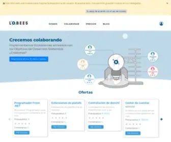 Lobees.com(Idea, colabora, despega) Screenshot