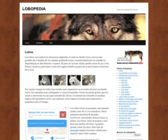 Lobopedia.es(Lobos) Screenshot
