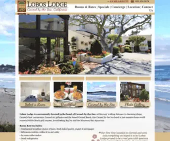 Loboslodge.com(Carmel Hotel) Screenshot