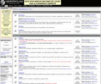 Lobosolitario.com(La Guarida del Lobo Solitario es una comunidad virtual donde compartimos programas) Screenshot