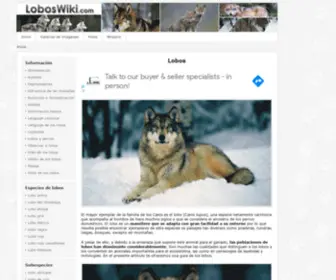 Loboswiki.com(Lobos: guía de especies) Screenshot