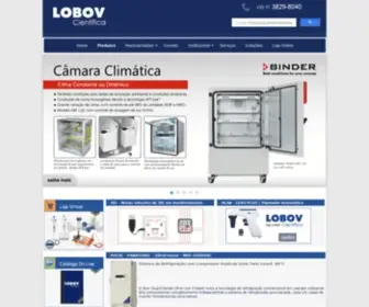 Lobov.com.br(Lobov Científica) Screenshot