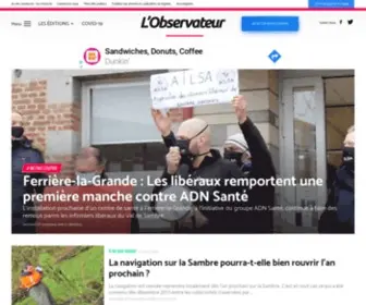 Lobservateur.fr(L'actualité 100 % locale dans les Hauts) Screenshot
