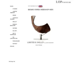 Lobsterchair.dk(Danish design) Screenshot