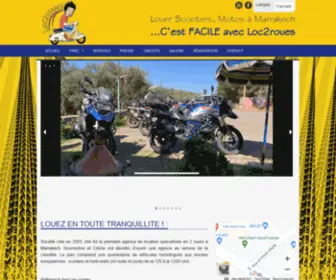 Loc2Roues.com(Loc2roues location motos scooters marrakech maroc) Screenshot