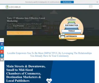Locable.com(A web platform for local marketing) Screenshot