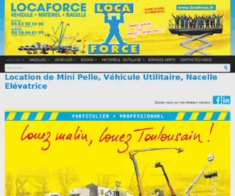 Locaforce.fr(Le spécialiste de la location sur Toulouse) Screenshot