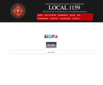 Local1159.com(IAFF LocalProfessional Firefighters of Clackamas County) Screenshot