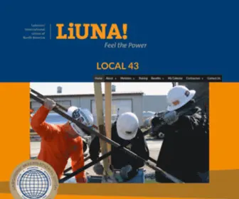 Local43.org(Laborers Local 43) Screenshot