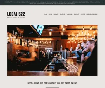 Local522.ca(Local 522 Public Tavern & Kitchen) Screenshot