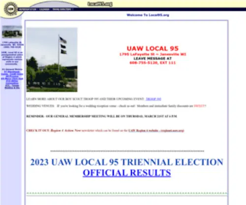 Local95.org(UAW Local 95) Screenshot