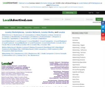 Localadvertised.com(Local Business Related Information Advertised) Screenshot