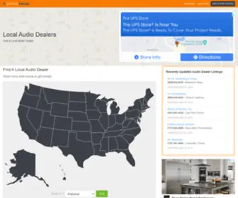 Localaudiodealers.com(Locator) Screenshot