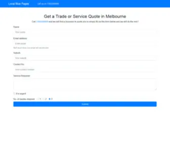 Localbluepages.com.au(LOCAL BLUE PAGES) Screenshot