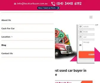 Localcarbuyer.com.au(Cash for Cars) Screenshot