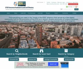 Localcard.ca(DTES Vancouver Business Directory & Eastside Local Card Directory) Screenshot