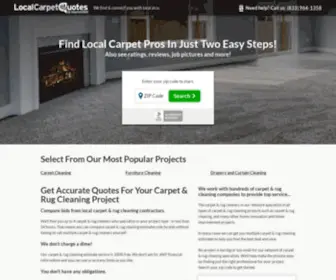 LocalcarpetQuotes.com(Find Carpet & Rug Cleaning Contractors) Screenshot