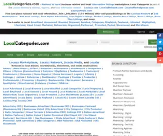 Localcategories.com(Business related information marketplace) Screenshot