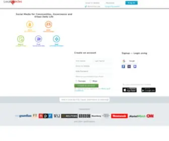 Localcircles.com(Social Media for Communities) Screenshot